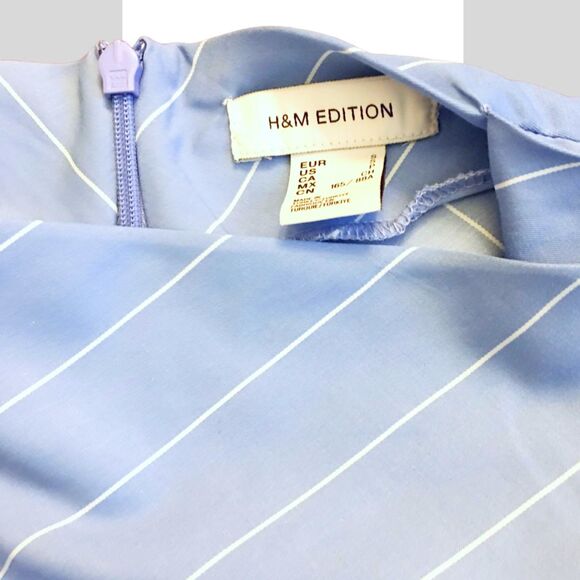 2pc SET: H&M Edition Ruffle-sleeve BLOUSE top + SKIRT Size S, 6 - Picture 7 of 9